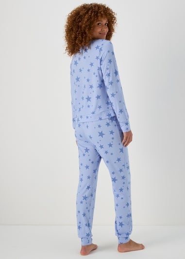 Blue Cosy Star Long Sleeve Lounge Set