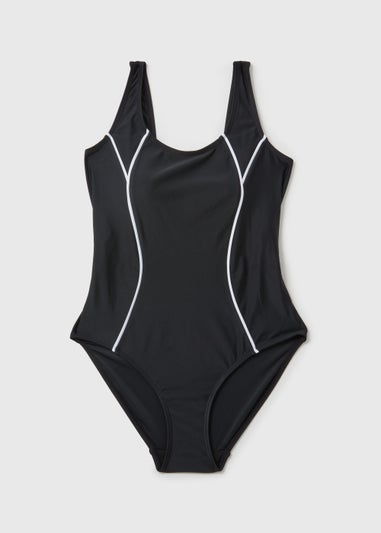 Souluxe Black Panel Swimsuit