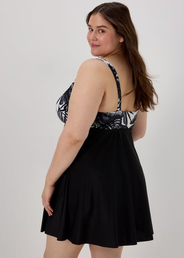 Black Palm Swimdress