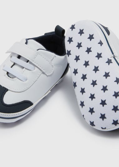 Baby boys clearance white trainers