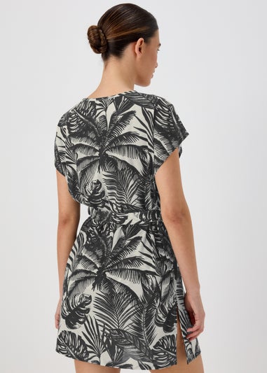 Black Palm Tree Kaftkan