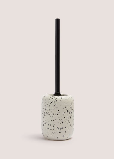 Cream Speckle Toilet Brush & Holder