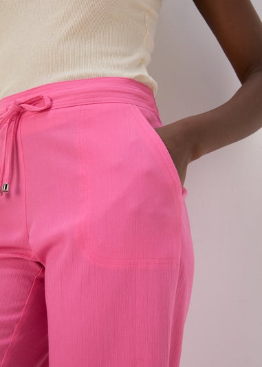 Pink Crop Trousers