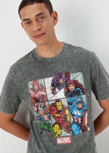 Khaki Marvel Print T-Shirt