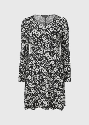 Black & White Supersoft Mini Dress