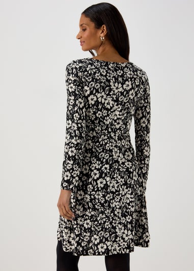 Black & White Supersoft Mini Dress