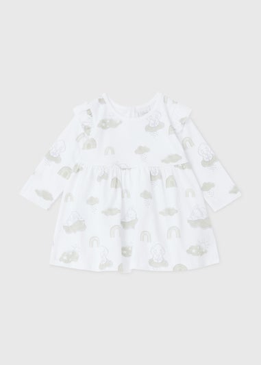 Baby White Dumbo Dress (Newborn-23mths)