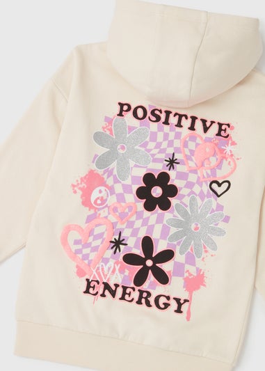 Girls Stone Yin Yang Heart Hoodie (7-13yrs)