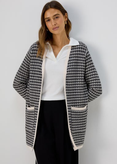 Black Mono Cardigan