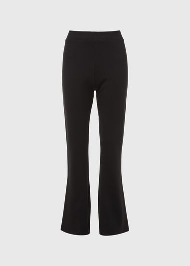 Black Flared Ponte Leggings