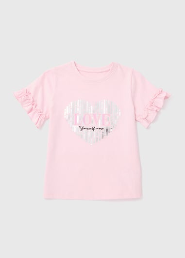 Girls Light Pink Sassy Top (1-7yrs)