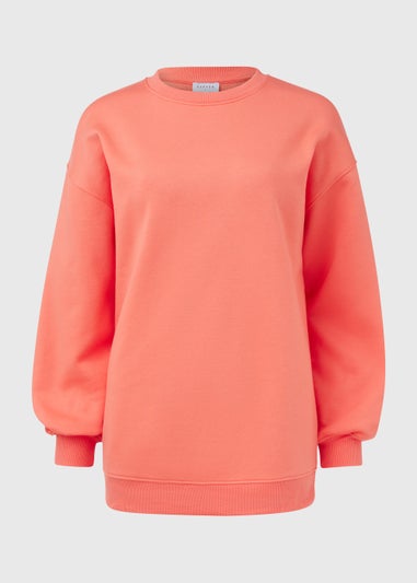 Coral Longline Sweatshirt