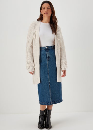 Ivory Fringe Cardigan