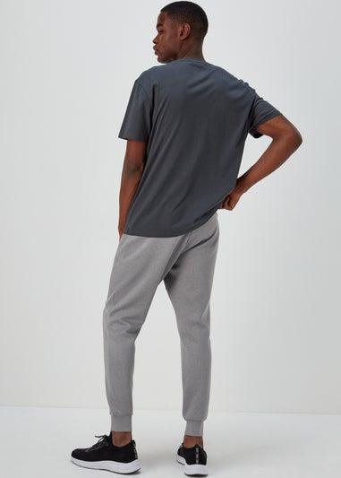 US Athletic Light Grey Two Tone Bonded Joggers
