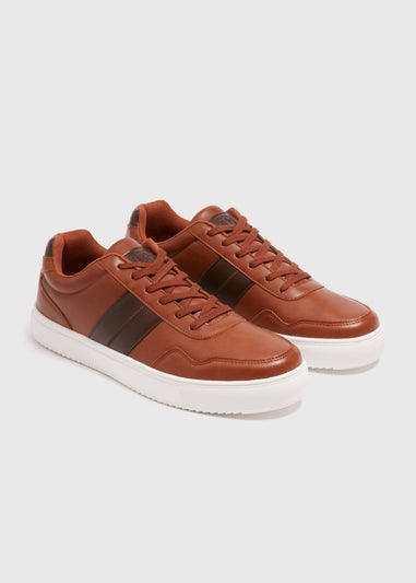 Brown Smart Wide Fit Trainers