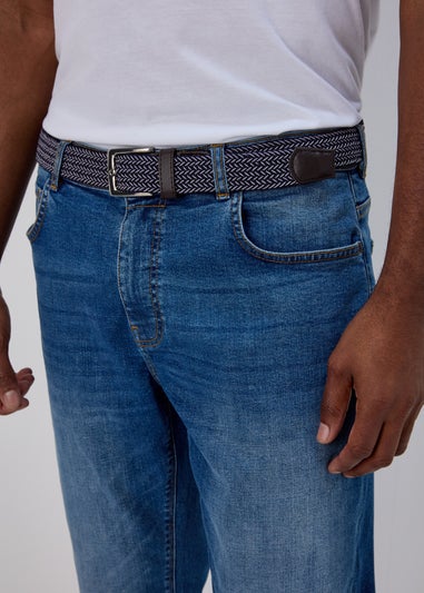 Lincoln Blue Belted Jeans