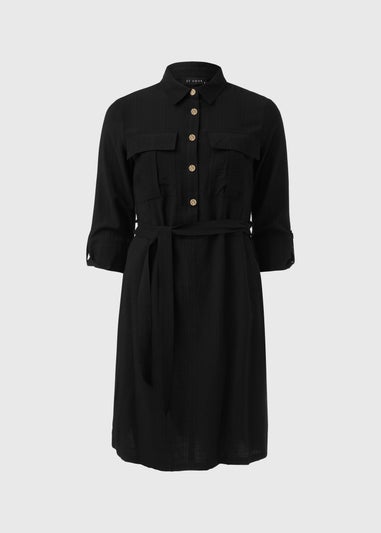 Et Vous Black Utility Dress