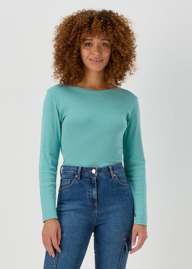 Aqua Long Sleeve Tee