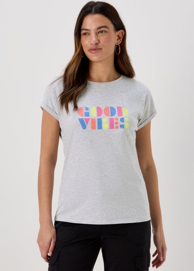 Grey Good Vibes T-Shirt