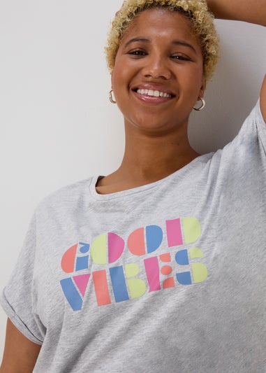 Grey Good Vibes T-Shirt