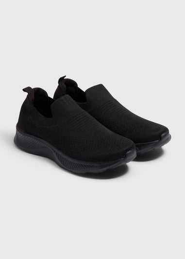 Black Slip On Trainers