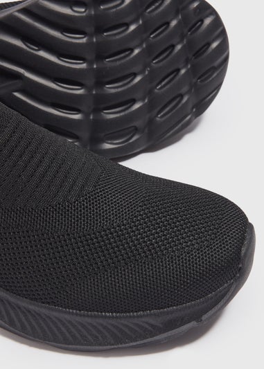 Black Slip On Trainers