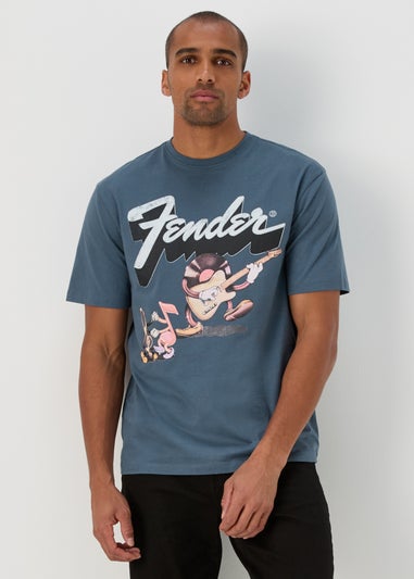 Fender Guitar Blue T-Shirt