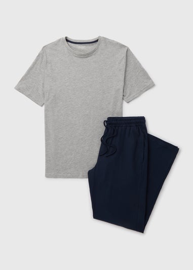 Grey T-Shirt Pyjama Set