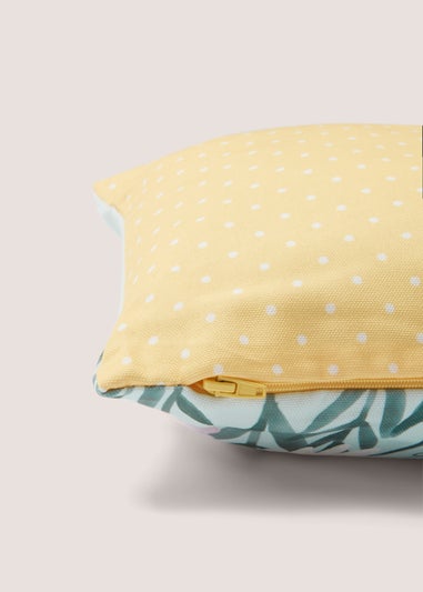 Blue & Yellow Bee Meadow Cushion (30cm x 50cm)