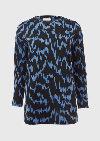 Blue Jacquard Tunic