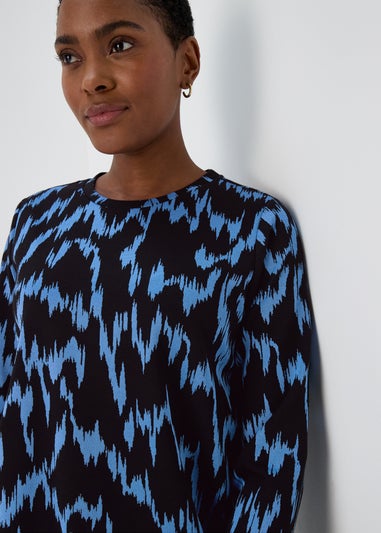 Blue Jacquard Tunic