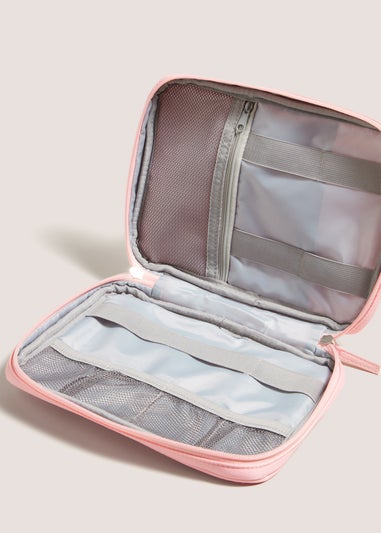 Pink Electronics Storage Case (23x17x 3.5cm)