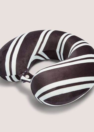 Monochrome Stripe Travel Pillow