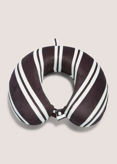 Monochrome Stripe Travel Pillow