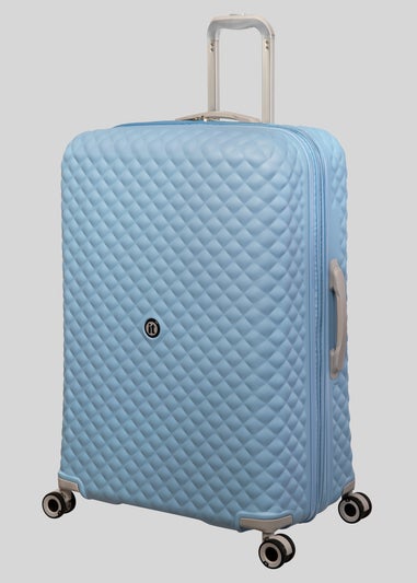 IT Luggage Blue Quilted Suitcase