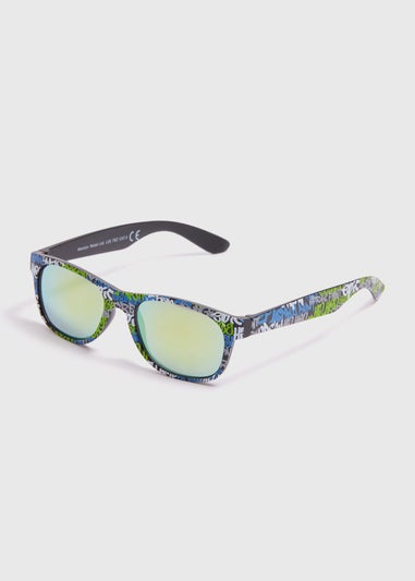 Boys Navy Graffiti Nomad Sunglasses