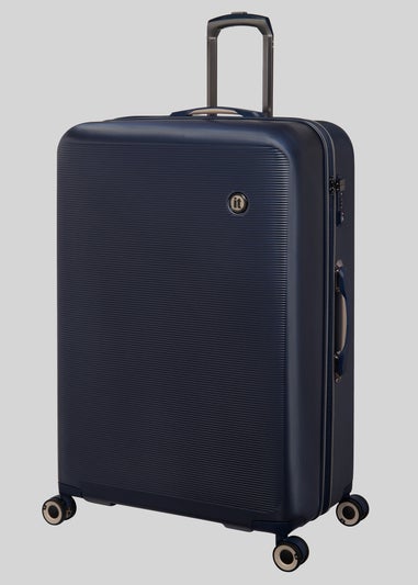 IT Luggage Navy Hard Shell Suitcase