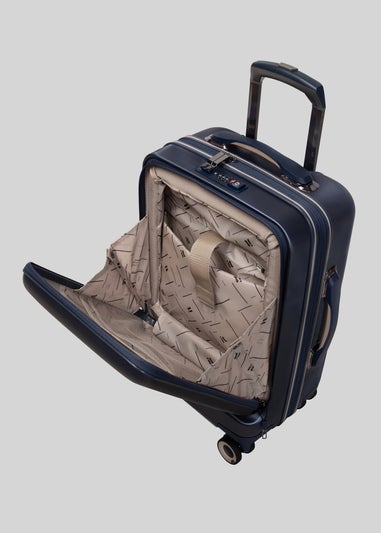 IT Luggage Navy Hard Shell Suitcase