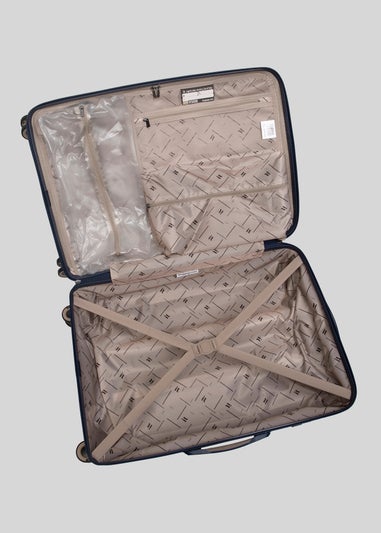 IT Luggage Navy Hard Shell Suitcase