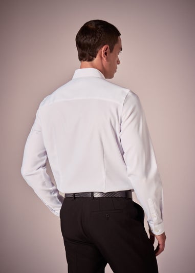 Taylor & Wright White Slim Fit Twill Shirt