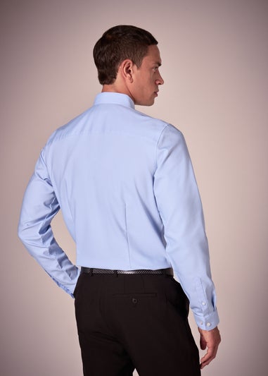 Taylor & Wright Blue Slim Fit Twill Shirt