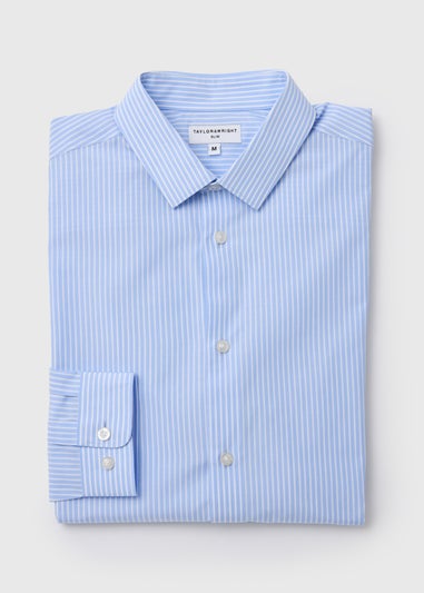 Taylor & Wright Blue Stripe Shirt - Matalan