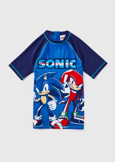 Sonic Boys Blue Rash Vest (2-11yrs)