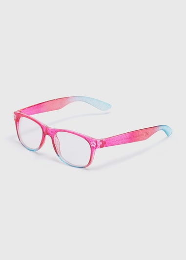 Kids Pink Glitter Nomad Sunglasses (3+yrs) - Matalan