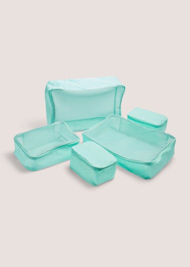 5 Pack Mint Packing Cubes