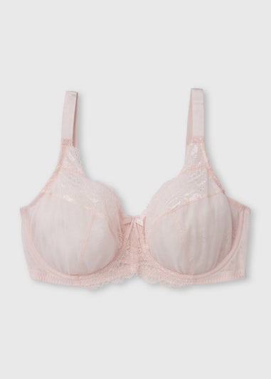 Pink Stretch Lace DD+ Bra