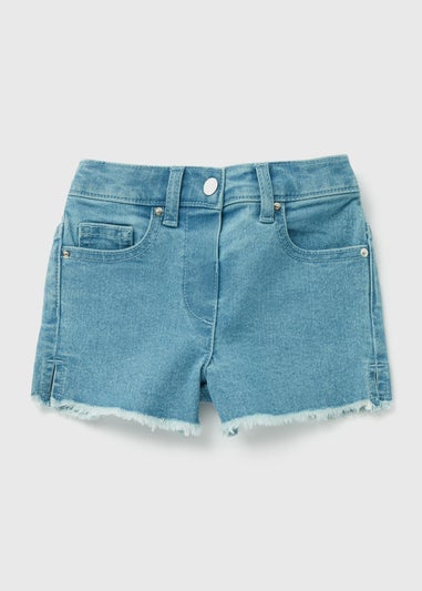 Girls Blue Denim Shorts (1-7yrs)