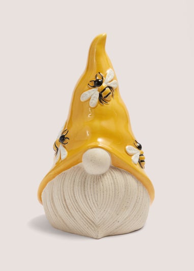 Yellow Bee Gnome (16cm x 14cm x 23cm)