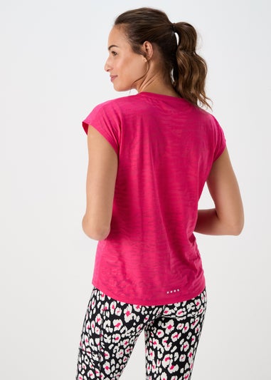 Souluxe Pink Burnout T-Shirt
