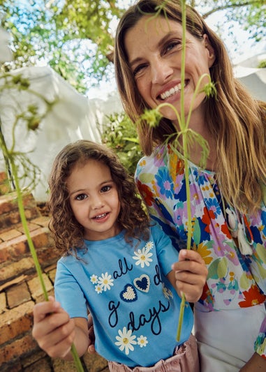 Girls Blue All Good Days Coastal Top (1-7yrs)